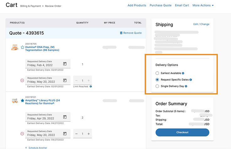 Track Shipments and Manage Delivery Dates